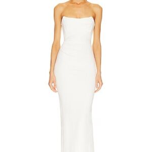 x REVOLVE Briggs Gown in Ivory by Michael Costello